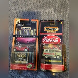 Coca Cola Matchbox Premiere Collection Set - Red and White
